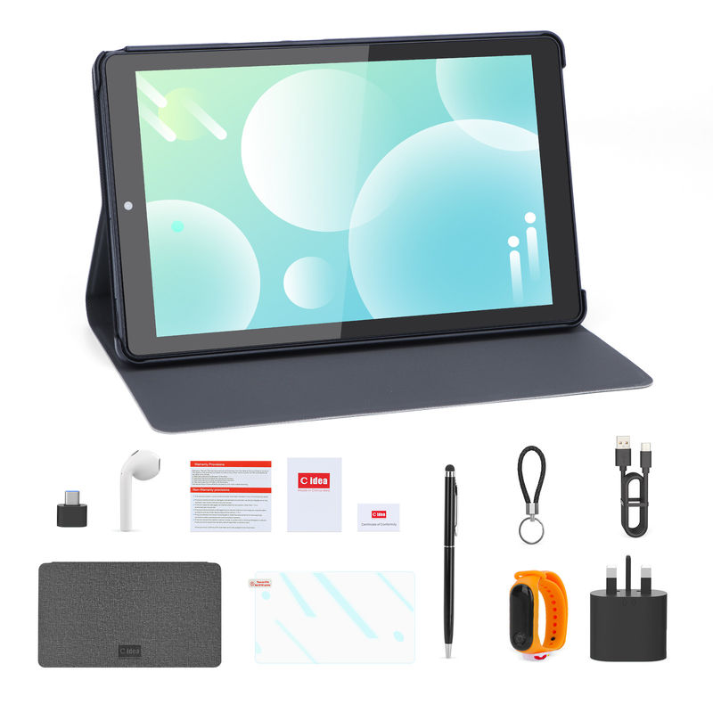 C Idea Android Tablet 800x1280 شاشة IPS جهاز كمبيوتر لوحي ذكي مع سيم للتعليم CM935 الأسود