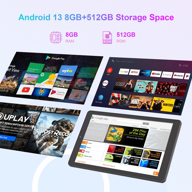 C Idea Android Tablet 800x1280 شاشة IPS جهاز كمبيوتر لوحي ذكي مع سيم للتعليم CM935 الأسود