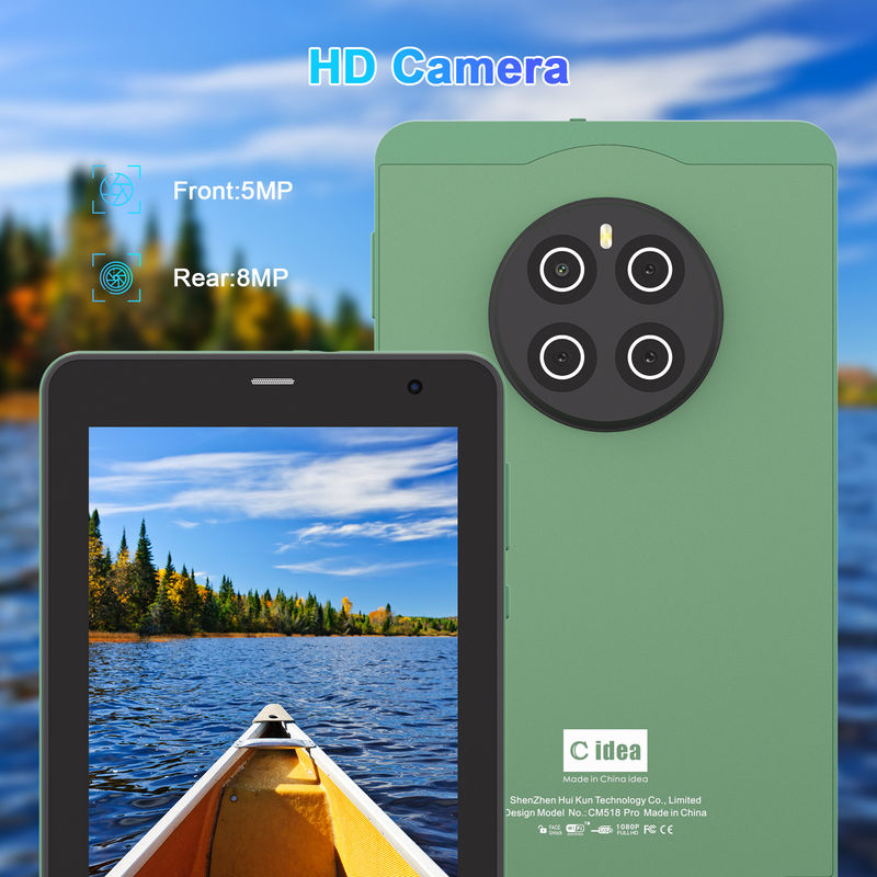 C Idea 7 بوصة أجهزة اللوحة مع SIM Wifi Android Smart Tablet PC للتعليم CM518 Pro Green