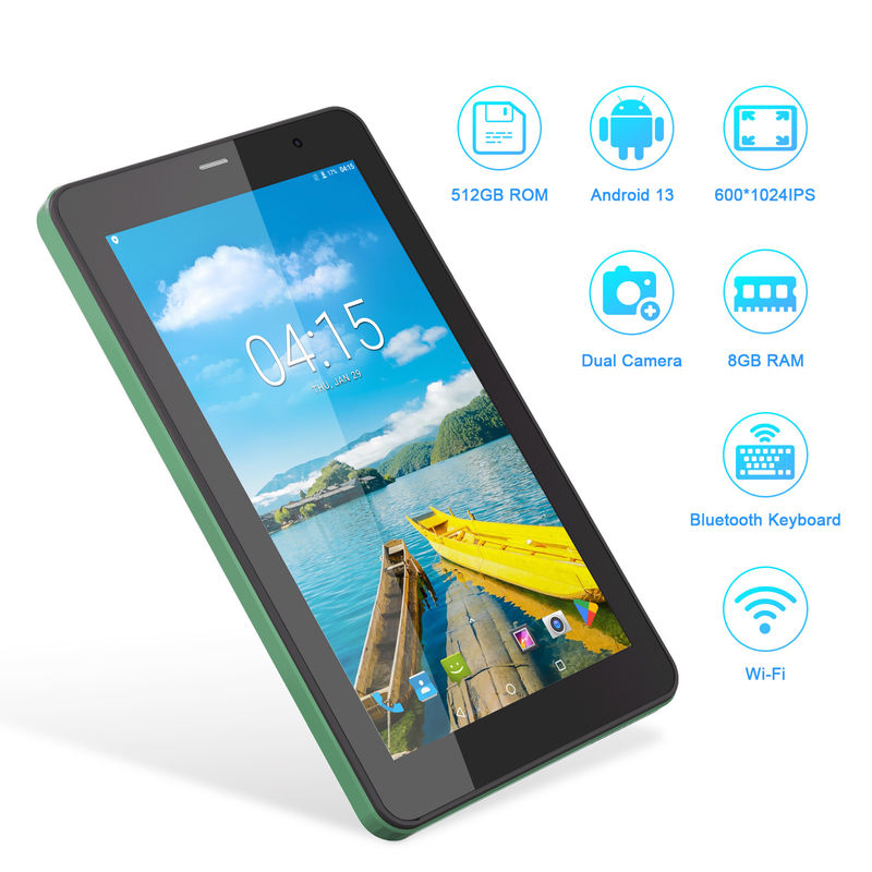 C Idea 7 بوصة أجهزة اللوحة مع SIM Wifi Android Smart Tablet PC للتعليم CM518 Pro Green