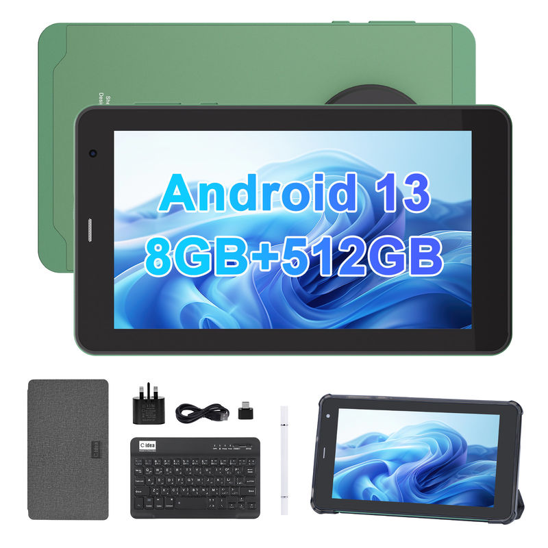 C Idea 7 بوصة أجهزة اللوحة مع SIM Wifi Android Smart Tablet PC للتعليم CM518 Pro Green