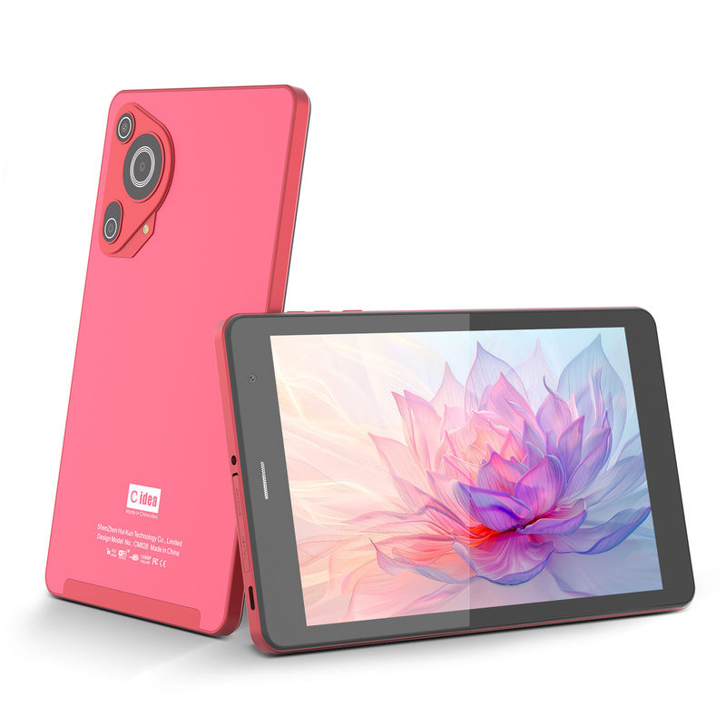 C Idea 5g Android Tablet 8+512gb 8 بوصة Tablet للطلاب مع سيم و واي فاي Cm828 الأحمر