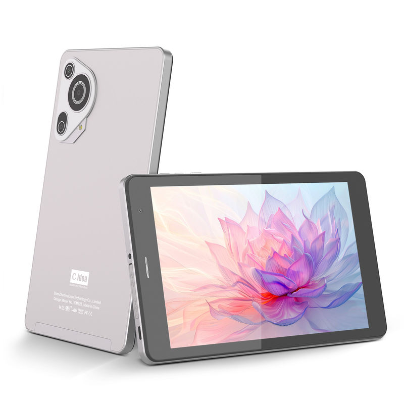 C Idea 8 Inch Tablets كاميرا مزدوجة وشاشة لمسة Smart Tablet PC مع مكالمات هاتفية CM828 فضية