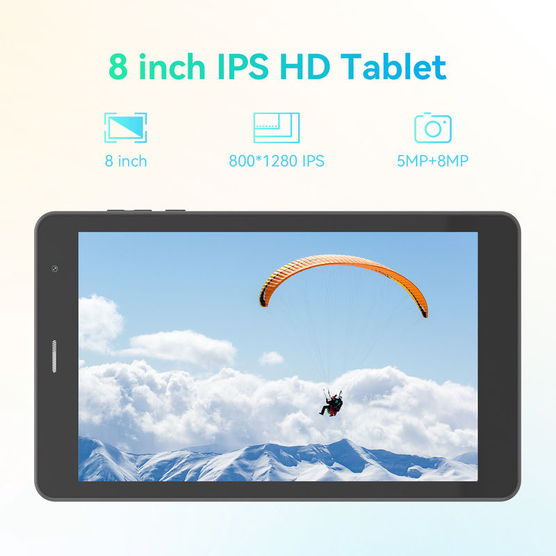 C Idea ODM 8 بوصة 8+512gb 8000mah 5+8MP كاميرا مزدوجة جهاز كمبيوتر لوحي أندرويد مع سيم للطلاب CM828 الأسود