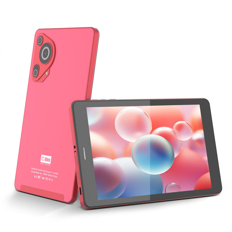 C Idea Factory 8 بوصة 800*1280hd IPS شاشة لمسة 8+512gb 8000mah كاميرا مزدوجة جهاز كمبيوتر لوحي أندرويد مع سيم للطلاب CM828 الأحمر