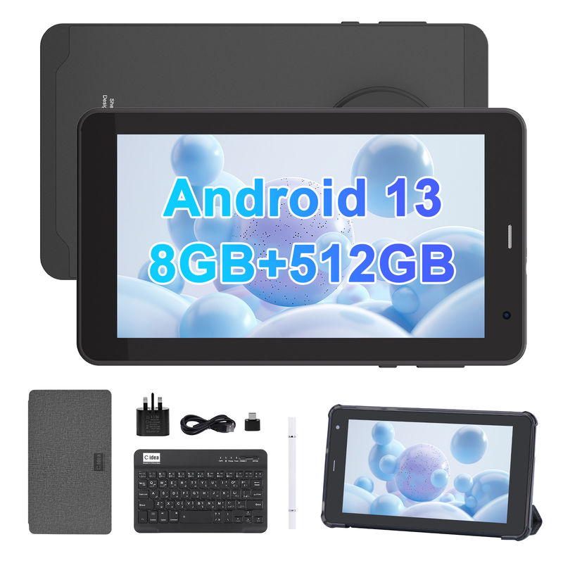 C Idea 7 إنش تب ، 8GB ذاكرة الوصول العشوائي ، 512GB التخزين ، فتحة SIM ، جهاز كمبيوتر لوحي بنظام أندرويد 13 للطلاب    CM518pro أسود