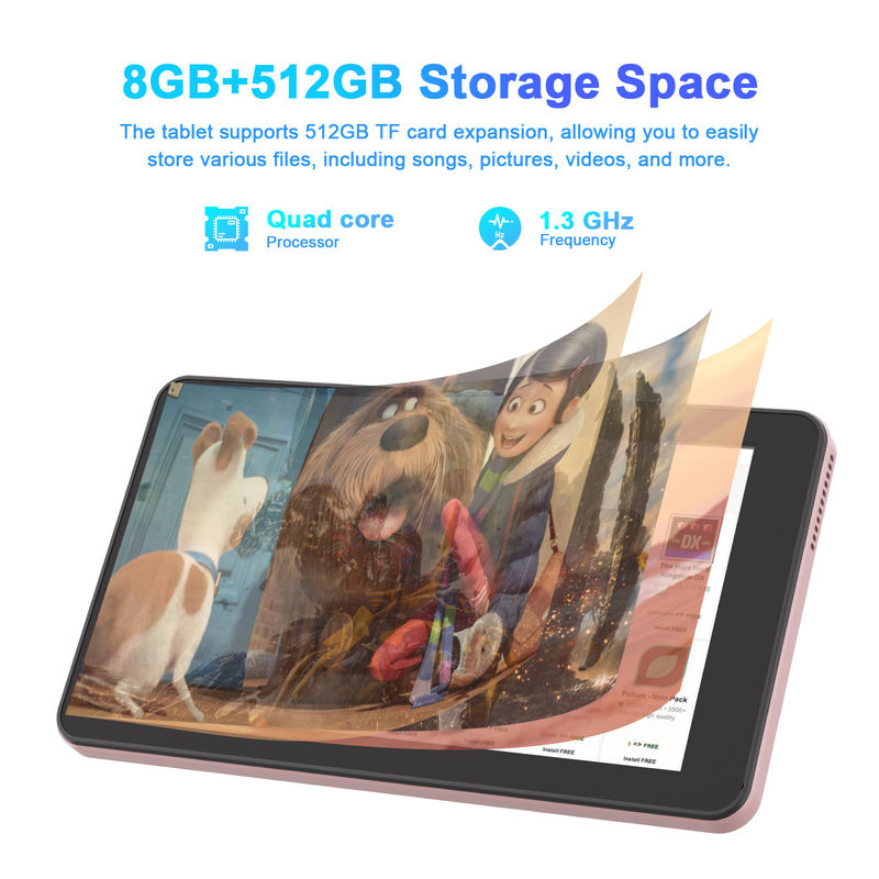C Idea 7 بوصة Android Tab, 8+512GB, Quad Core, Tablet التعليمي مثالية للطلاب