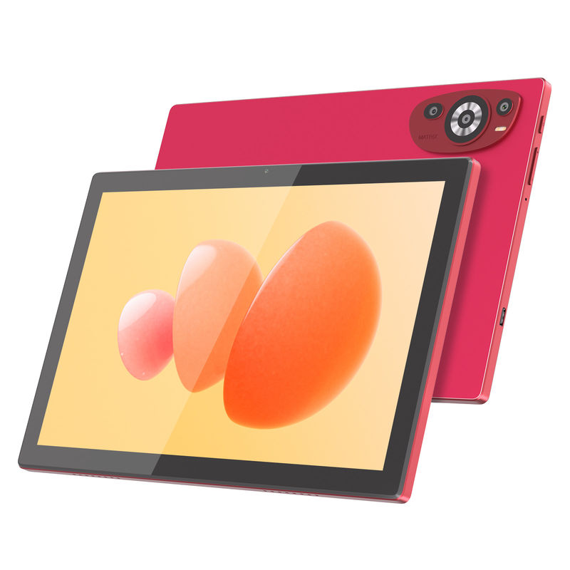 C Idea 10.1 بوصة أندرويد 14 جهاز كمبيوتر لوحي ذكي مع دعم SIM مزدوج CM8200Plus أحمر