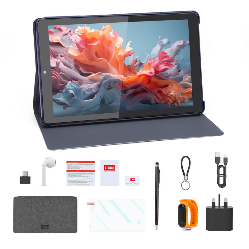 C Idea 9 Inch Tablet جهاز كمبيوتر تعليمى مزدوج للطلاب CM935 الأرجوانى