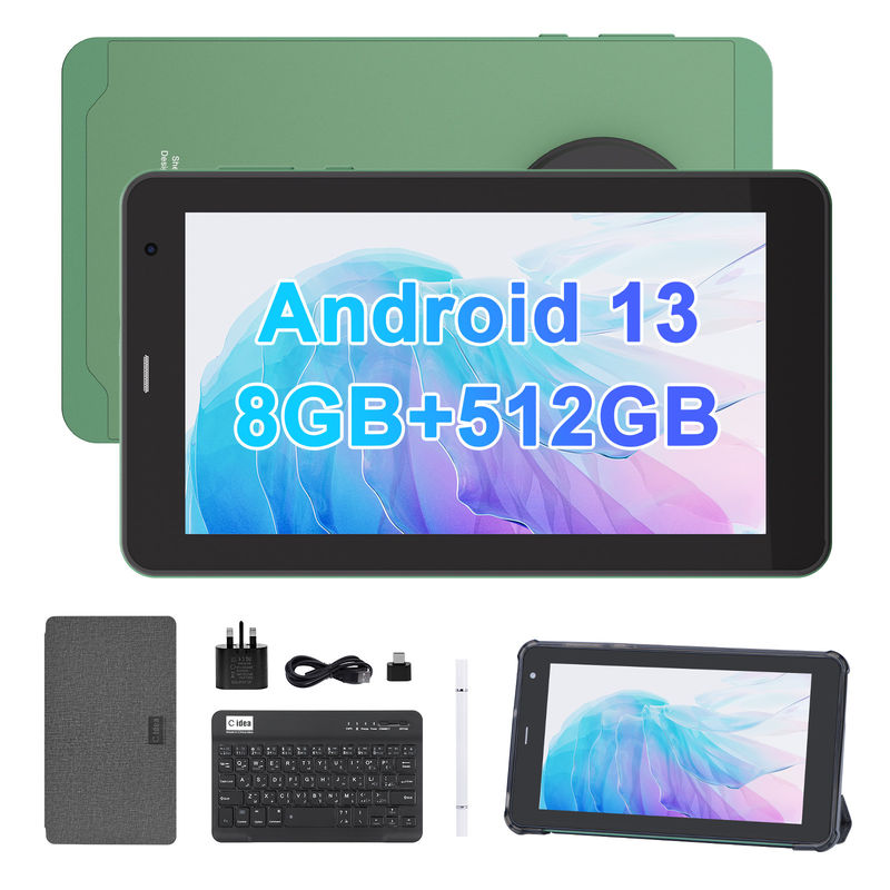 C Idea أجهزة قرص 7 بوصة مع SIM Wifi Android Smart Tablet PC CM518 Pro Green