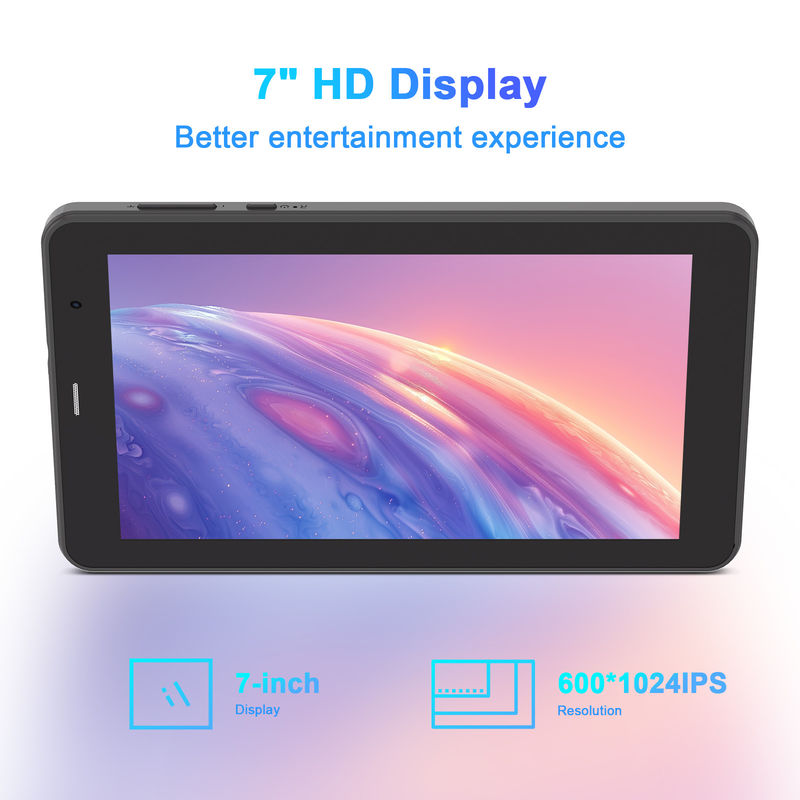 C Idea Android 13 Tablet 512GB مع SIM 7 بوصة جهاز كمبيوتر لوحي CM518 Pro الأسود