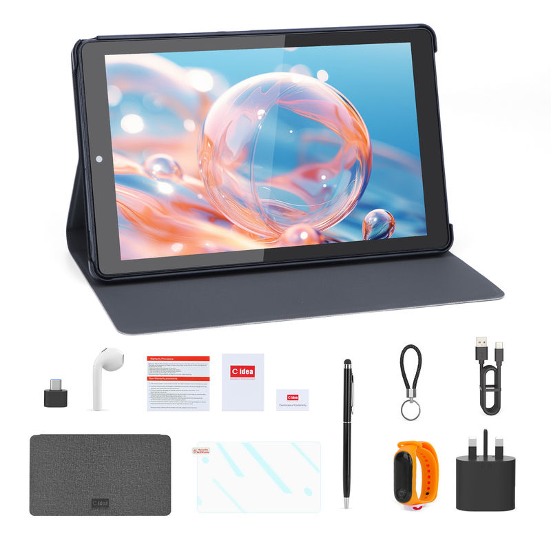 C Idea Android Tablet IPS Screen جهاز كمبيوتر لوحي ذكي مع سيم لطلاب التعليم CM935 الأسود