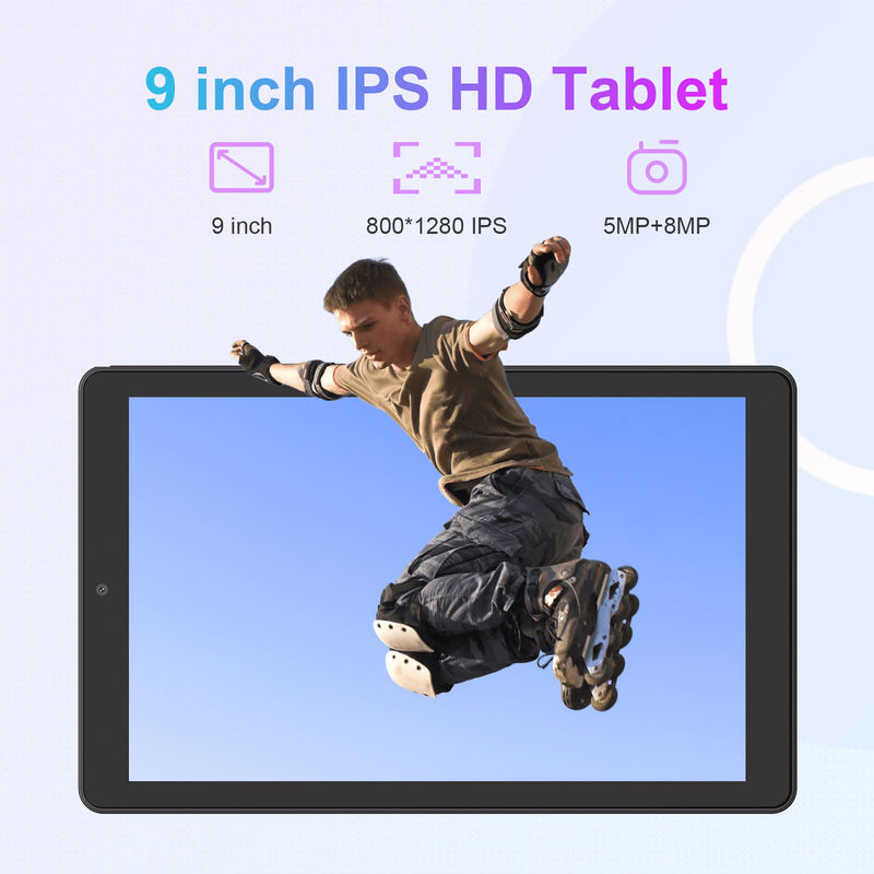 C Idea Android Tablet IPS Screen جهاز كمبيوتر لوحي ذكي مع سيم لطلاب التعليم CM935 الأسود