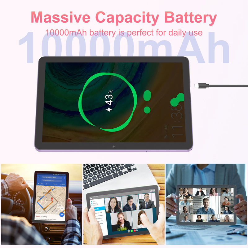 C Idea Android 5G Tablet With SIM الجهاز اللوحي التعليمي للطلاب CM8300 Plus الأرجواني