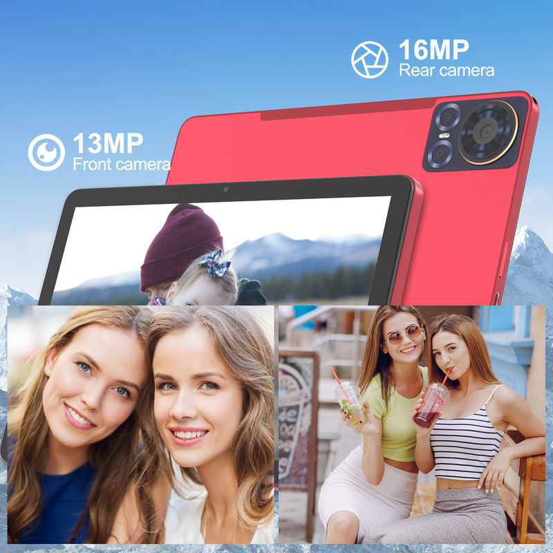 C Idea Tablet 10.1 بوصة 5G LTE Tablet لمسة الشاشة الكمبيوتر اللوحي للترفيه CM8300 Plus الأحمر