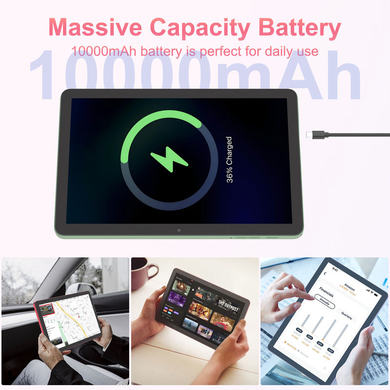 C Idea 10.1 بوصة 5G Tablet With MTK Quad core Android 14 Tablet Pc For Education CM8300 Plus الأخضر