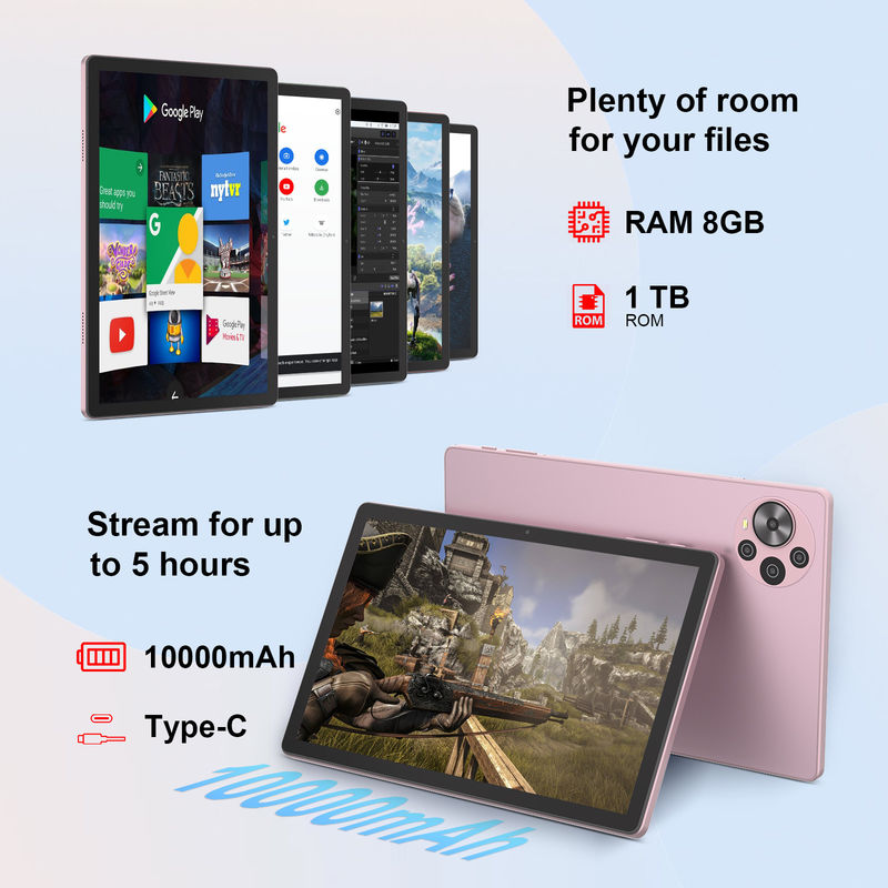 C Idea 10.36 بوصة أندرويد 14 الجهاز اللوحي الذكي التعليمي للطلاب CM10500 زائد الوردي