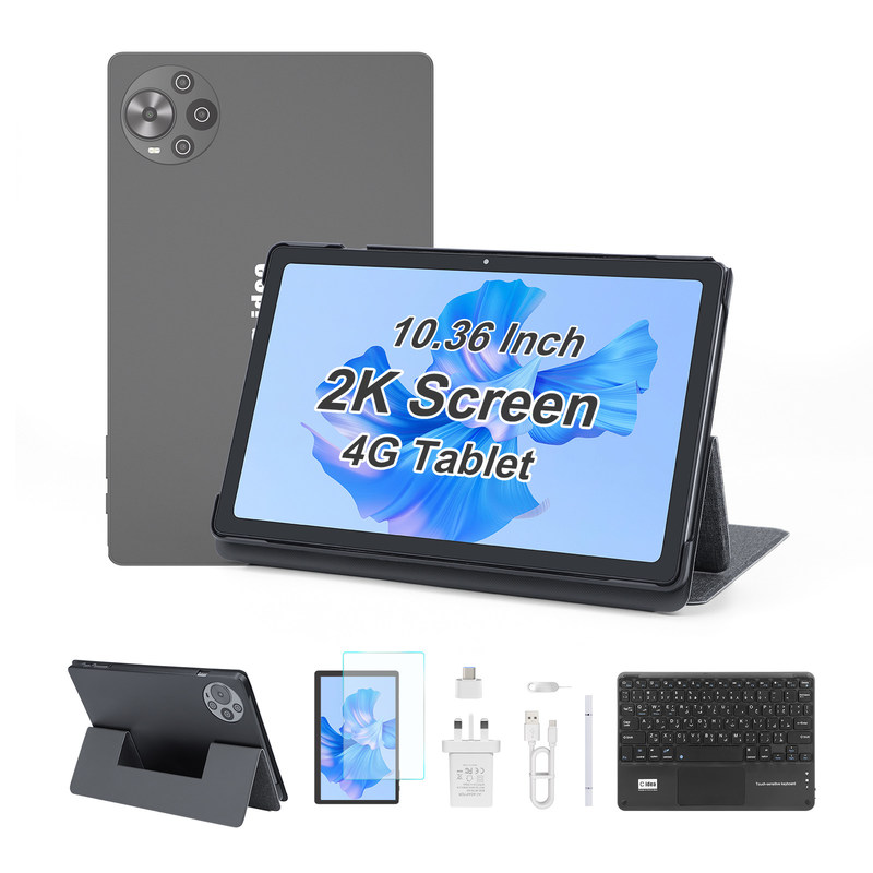 جهاز لوحي C Idea مقاس 10.36 بوصة يعمل بنظام Android 14، شاشة 2K، جهاز لوحي تعليمي للطلاب R1036