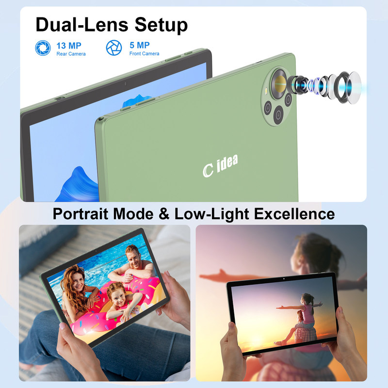 C idea 10.36 بوصة أندرويد 14 Tablet Pc الجهاز اللوحي التعليمي للطلاب مع وظيفة SIM مزدوجة