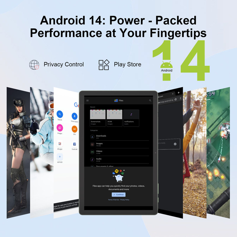 C idea 10.36 بوصة أندرويد 14 Tablet Pc الجهاز اللوحي التعليمي للطلاب مع وظيفة SIM مزدوجة