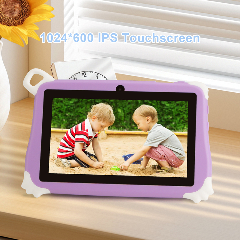 جهاز لوحي للأطفال C Idea Android 15، ذاكرة 8+256 جيجابايت، جهاز تعليمي للأطفال، Kidspad مع تطبيق CM86 سهل الاستخدام، بنفسجي