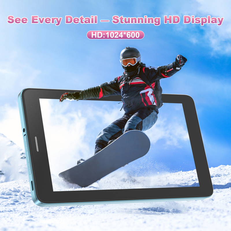 فكرة C 7 بوصة جهاز لوحي واي فاي مع حالة 8 + 256GB تخزين معالج رباعي النواة 600x102e4 IPS شاشة لمسة CM517 الأزرق