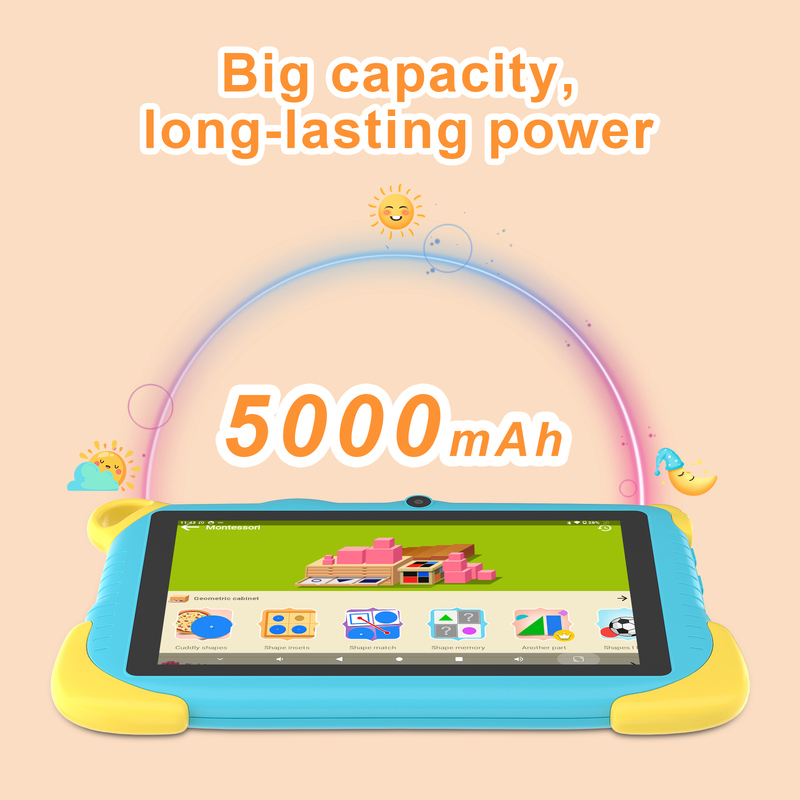 جهاز لوحي ذكي تعليمي يعمل بنظام أندرويد مقاس 7 بوصات للطلاب من سي آيديا CM78 أزرق