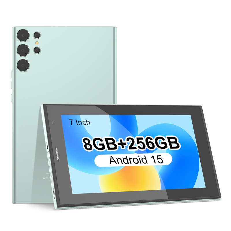 جهاز لوحي C idea مقاس 7 بوصات يعمل بالواي فاي مع حافظة، سعة تخزين 8+256 جيجابايت، معالج رباعي النواة، شاشة لمس IPS بدقة 600x1024، CM524 أخضر