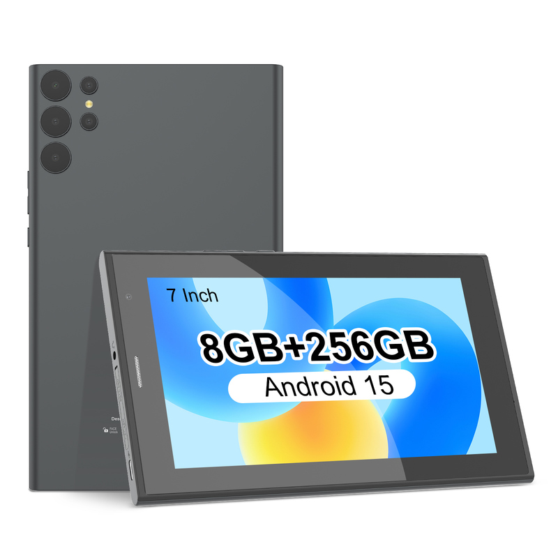 جهاز لوحي C idea مقاس 7 بوصة يعمل بالواي فاي مع حافظة، ذاكرة تخزين 8+256 جيجابايت، معالج رباعي النواة، شاشة لمس IPS 600x1024، CM524 رمادي