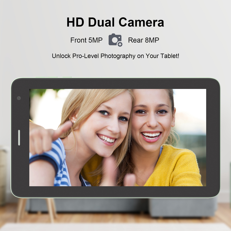 فكرة سي جهاز كمبيوتر لوحي 7 بوصة مع غلاف 8 + 256GB تخزين معالج رباعي النواة 600x1024 IPS شاشة لمس CM528 أخضر