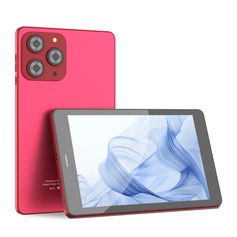 جهاز لوحي C idea مقاس 8 بوصات يعمل بتقنية الواي فاي مع ذاكرة تخزين 8+512 جيجابايت ومعالج رباعي النواة وشاشة لمس IPS بدقة 800x1280 باللون الأحمر CM817 Pro