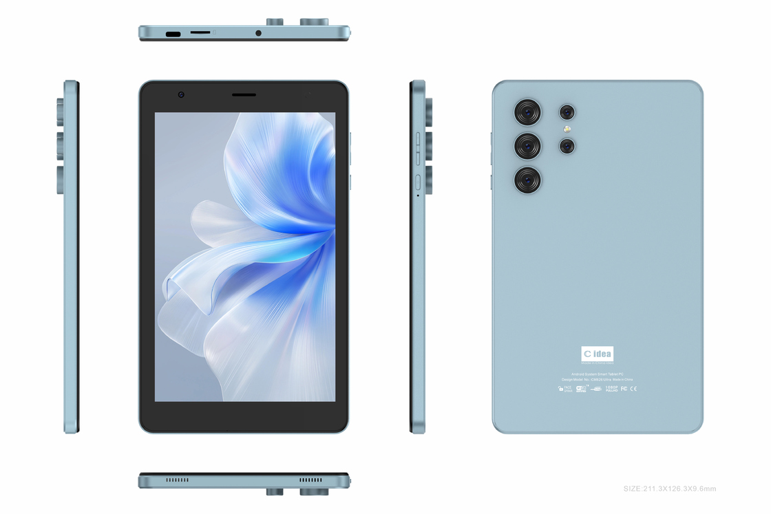 C idea Youth 8 Inch Tablet Android 13 مع شاشة ضوء أزرق، واي فاي، 32GB + 64GB، 800*1280 IPS incell CM826