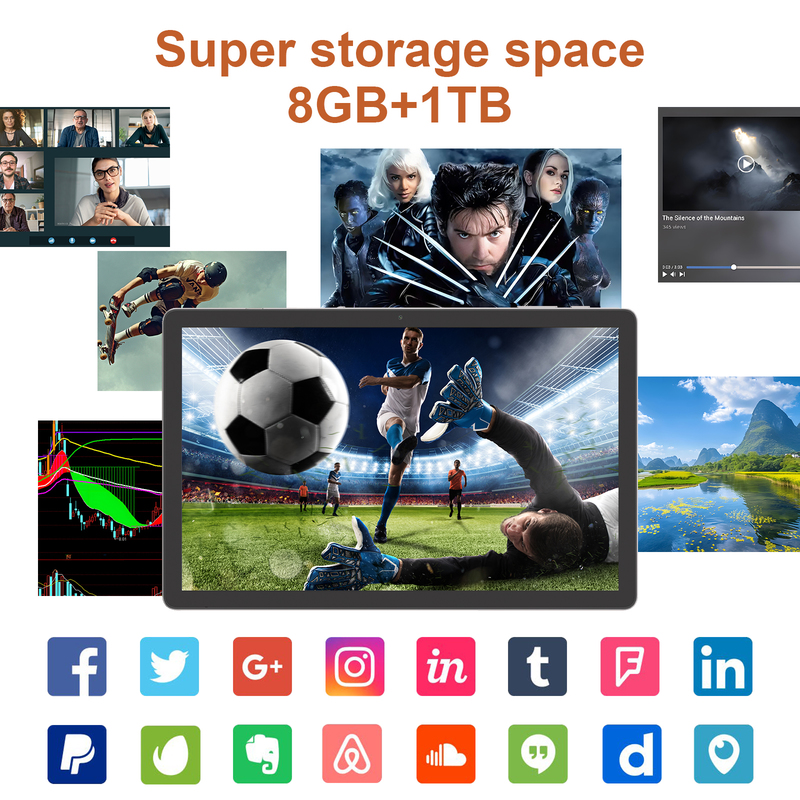 C idea 10.36 inch Android 15 Tablet 8GB RAM 1TB ROM Model CM10016 PLUS sliver