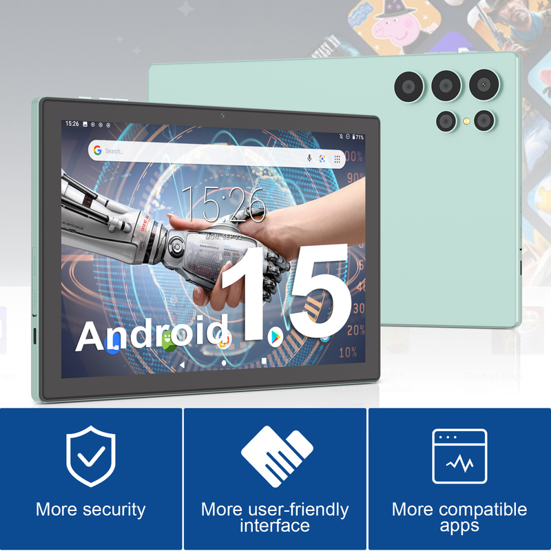 فكره سي 10.1 بوصة أندرويد الواي فاي الشاشة اللمسية جهاز كمبيوتر لوحي مع لوحة مفاتيح 5G LET CM8900plus