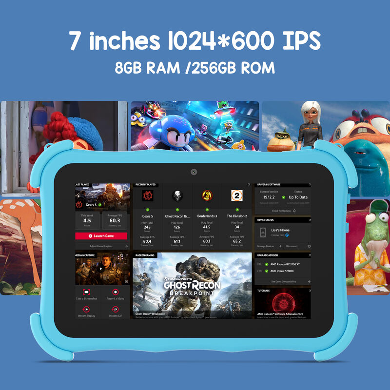 جهاز لوحي C idea Youth مقاس 7 بوصات يعمل بنظام Android، بسعة 16 مع فتحة بطاقة tf، وواي فاي، و8 جيجابايت + 256 جيجابايت، ودقة 1024*600 CM89