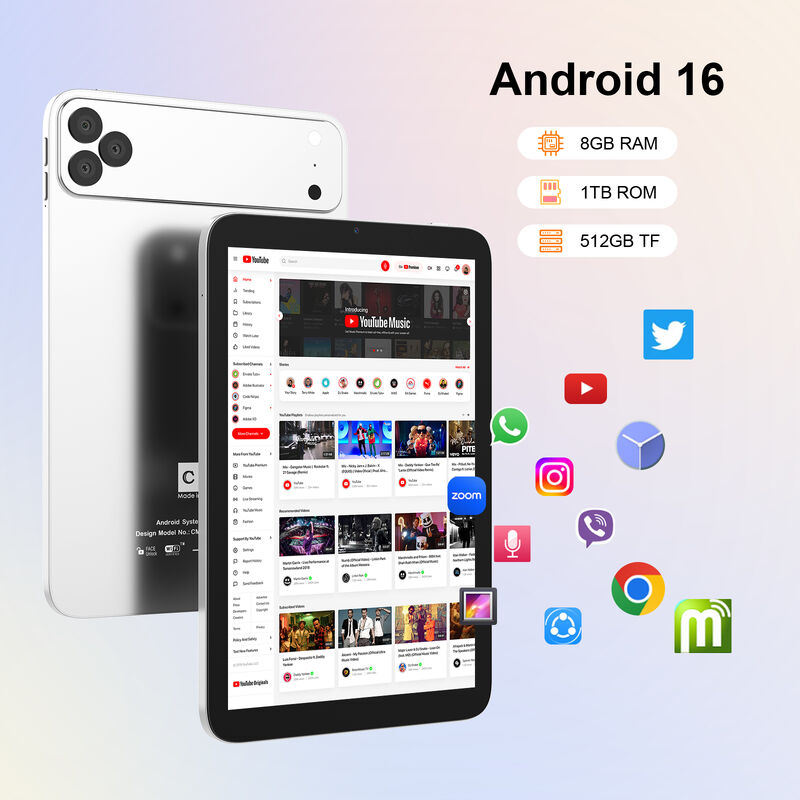 فكرة سي 10.1 بوصة أندرويد الواي فاي لمسة الشاشة اللون الأزرق جهاز كمبيوتر لوحي مع 5G لوحة مفاتيح رباعية النواة CM10017Air