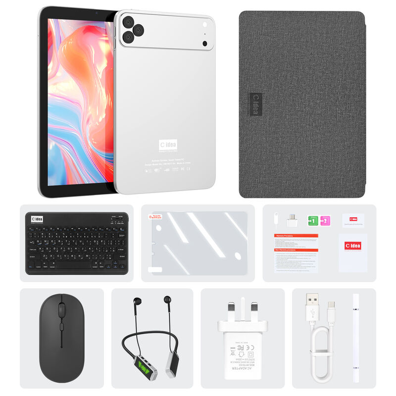 فكرة سي 10.1 بوصة أندرويد الواي فاي لمسة الشاشة اللون الأزرق جهاز كمبيوتر لوحي مع 5G لوحة مفاتيح رباعية النواة CM10017Air