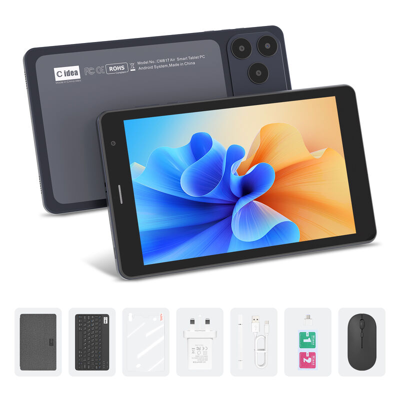فكرة C 7 بوصة جهاز لوحي واي فاي مع حالة 8 + 256GB تخزين معالج رباعي النواة 600x1024 IPS الشاشة اللمسية CM517 الهواء