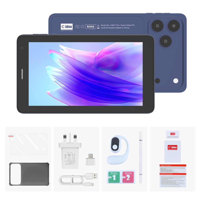 جهاز لوحي ذكي بنظام أندرويد C idea مقاس 7 بوصة 8+256 جيجابايت 8*CortexTm-A53 واي فاي تابلت بشاشة لمس عالية الدقة CM517 air
