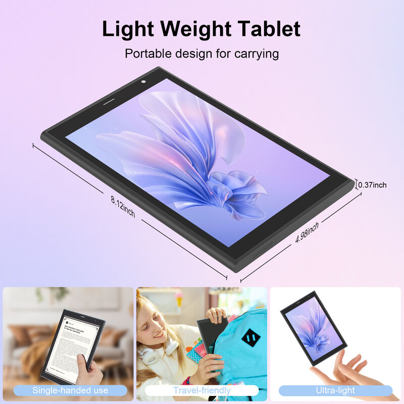 C Idea CM824 Ultra 8-Inch Android 16 Business Tablet رباعي النواة 8GB 512GB التخزين شاشة لمسة FHD الكاميرا المزدوجة الكاميرا اللوحية (أسود)